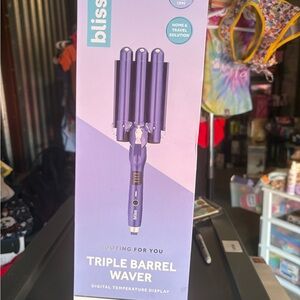 Bliss Triple Barrel Hair Waver in Deep Purple